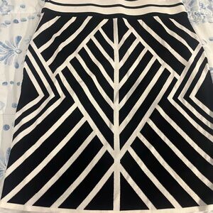 Yoana Baraschi Black and White A-Line Skirt